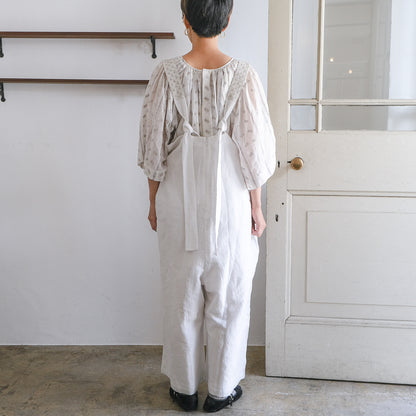 ［BUNON］Embroidery Overalls