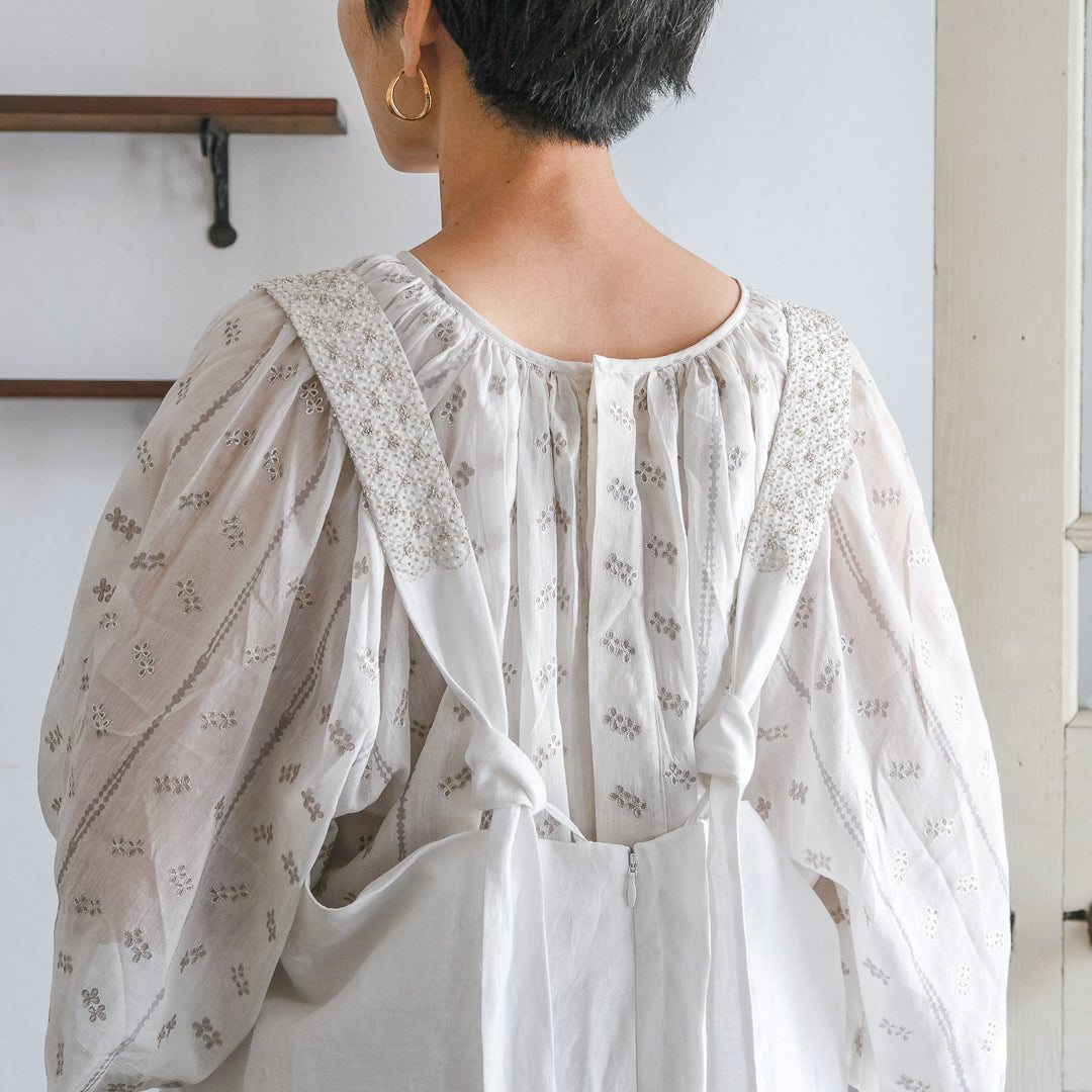 ［BUNON］Embroidery Overalls