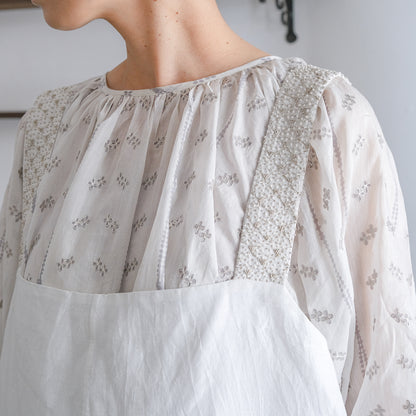 ［BUNON］Embroidery Overalls