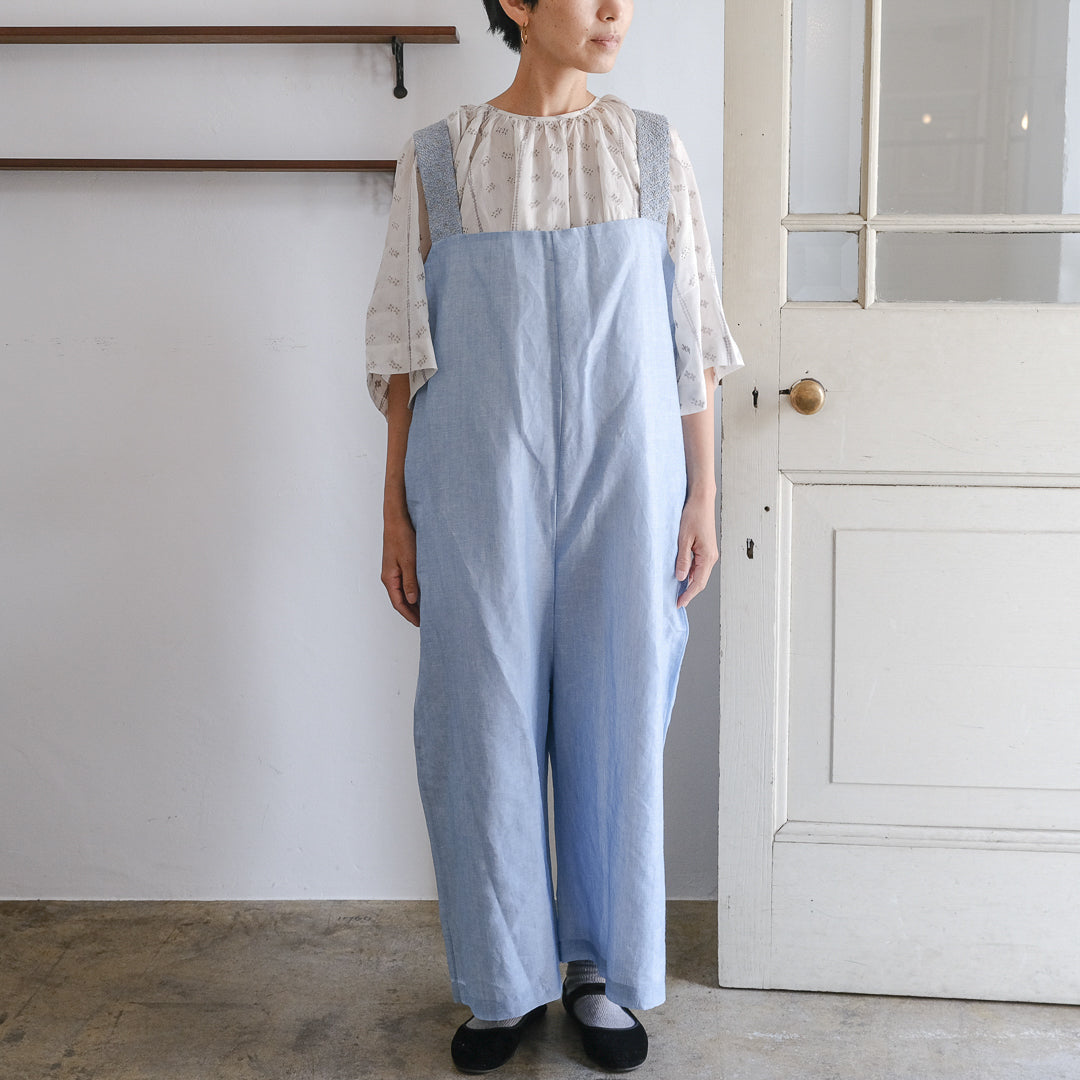 ［BUNON］Embroidery Overalls
