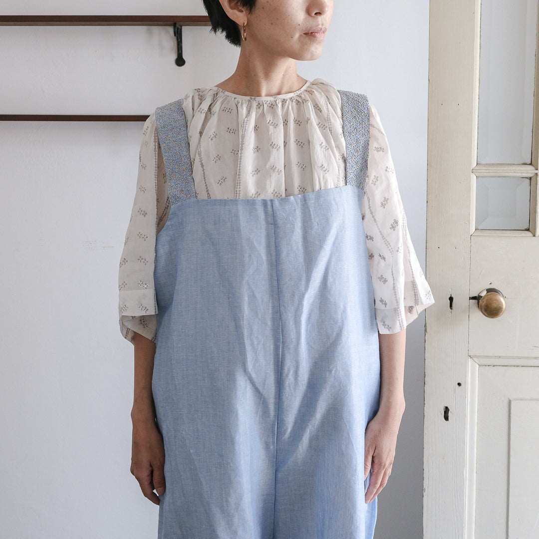 ［BUNON］Embroidery Overalls