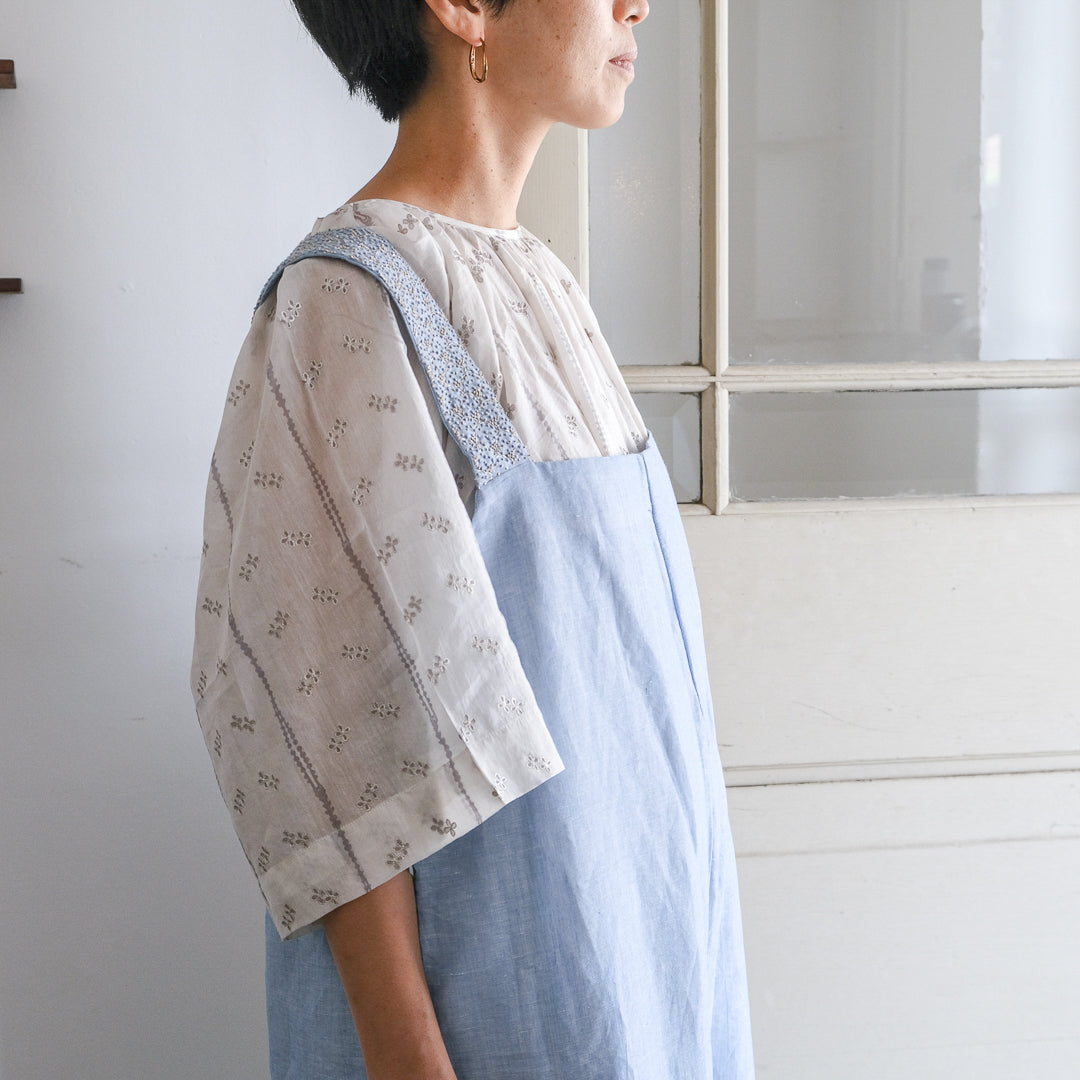 ［BUNON］Embroidery Overalls