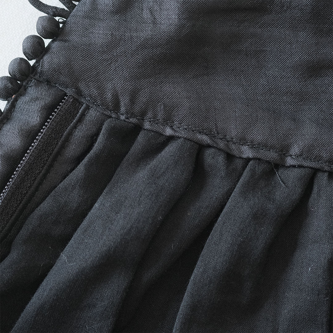 ［BUNON］Wide Belt Tuck Pants