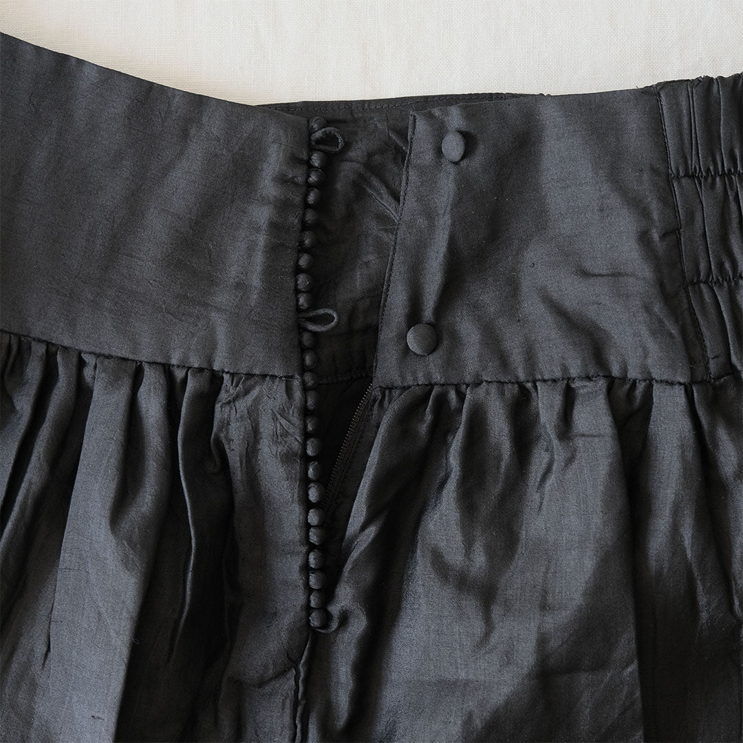 ［BUNON］Wide Belt Tuck Pants