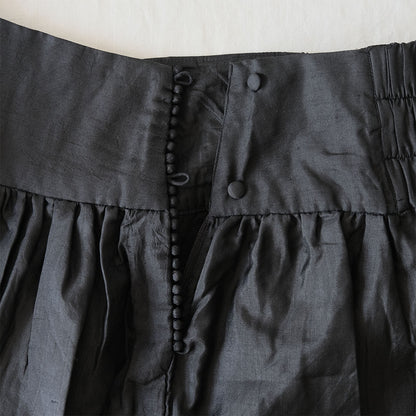 ［BUNON］Wide Belt Tuck Pants