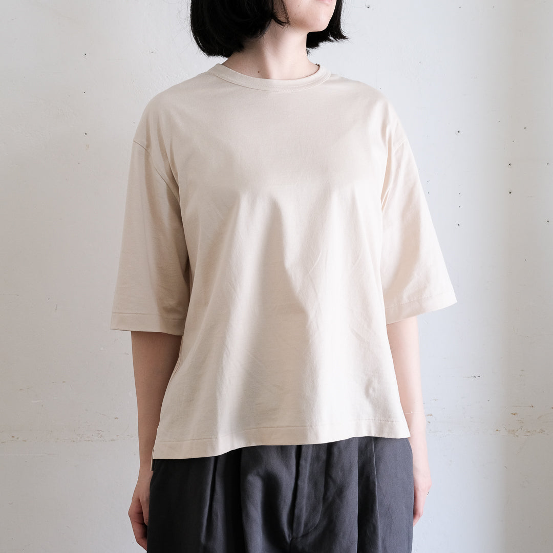［SALUÉ］white label スムース ハーフスリーブTシャツ