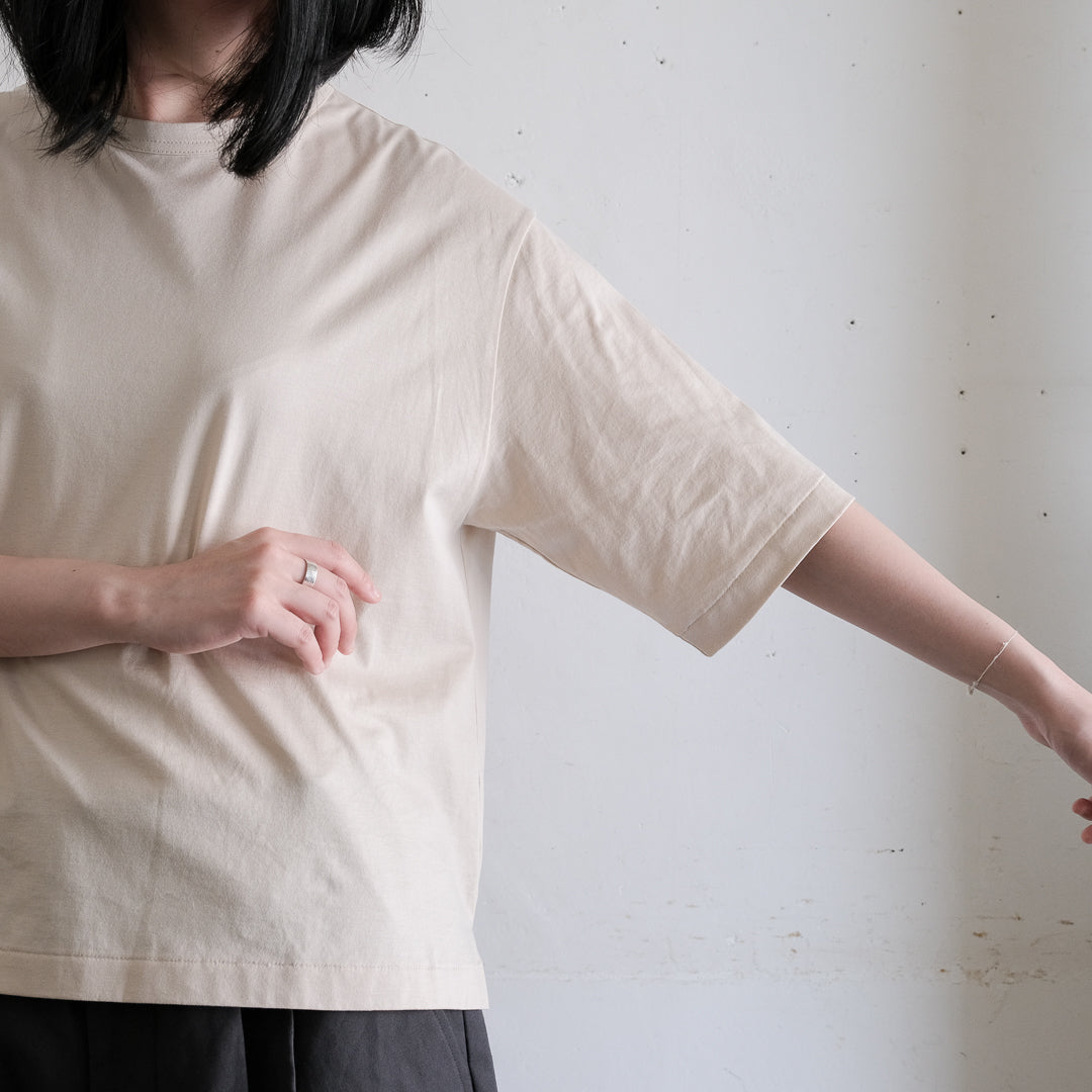 ［SALUÉ］white label スムース ハーフスリーブTシャツ