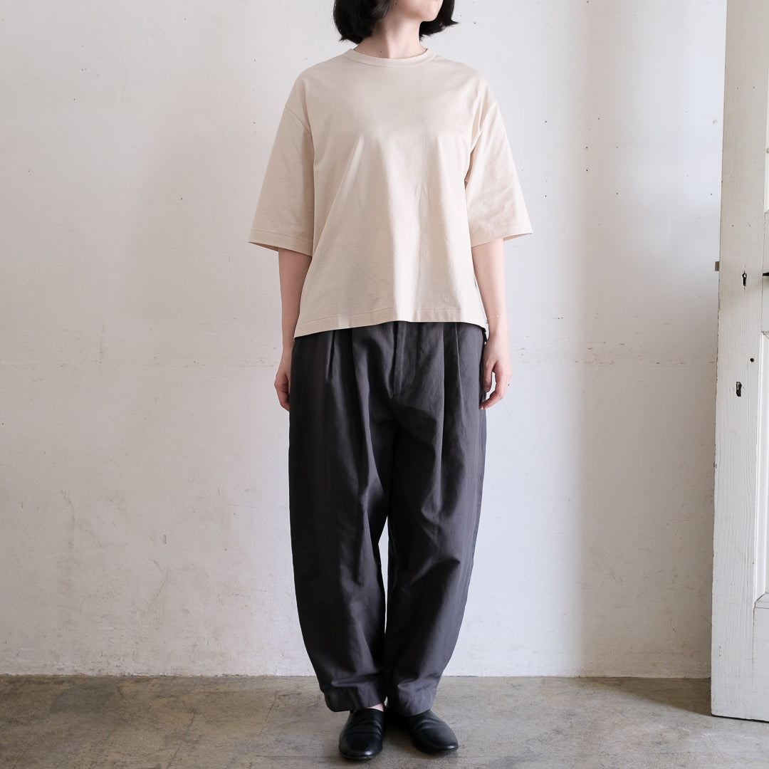 ［SALUÉ］white label スムース ハーフスリーブTシャツ
