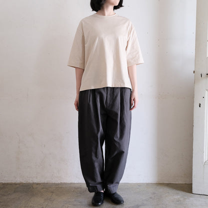 ［SALUÉ］white label スムース ハーフスリーブTシャツ