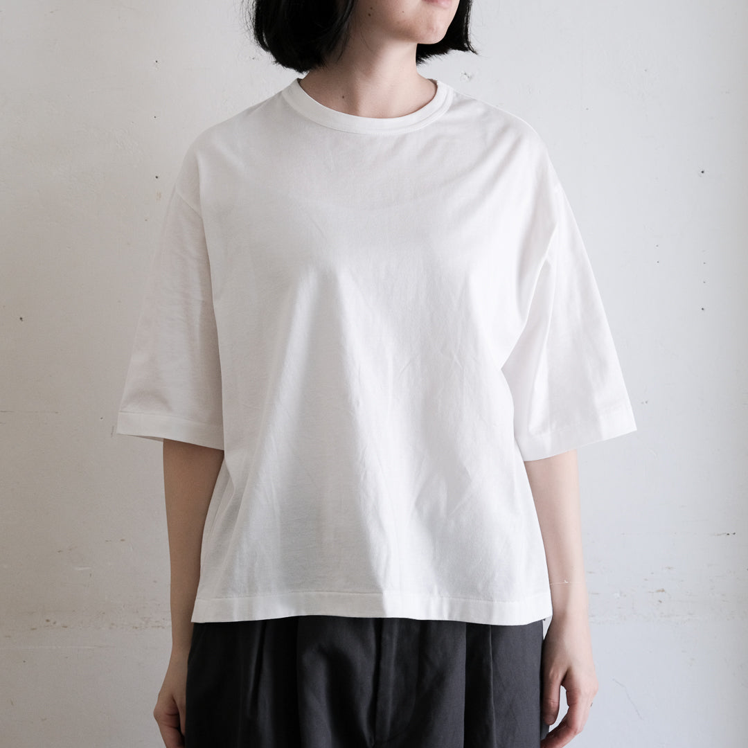 ［SALUÉ］white label スムース ハーフスリーブTシャツ