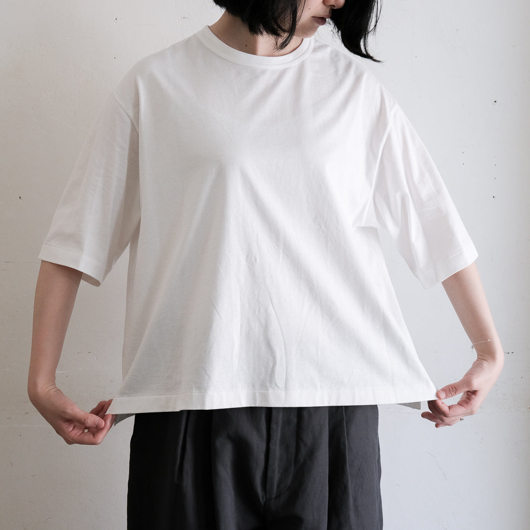 ［SALUÉ］white label スムース ハーフスリーブTシャツ