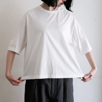 ［SALUÉ］white label スムース ハーフスリーブTシャツ