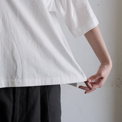 ［SALUÉ］white label スムース ハーフスリーブTシャツ
