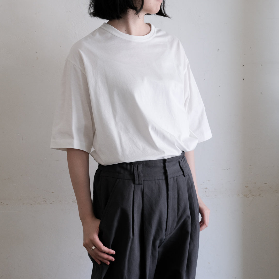 ［SALUÉ］white label スムース ハーフスリーブTシャツ