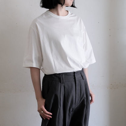 ［SALUÉ］white label スムース ハーフスリーブTシャツ