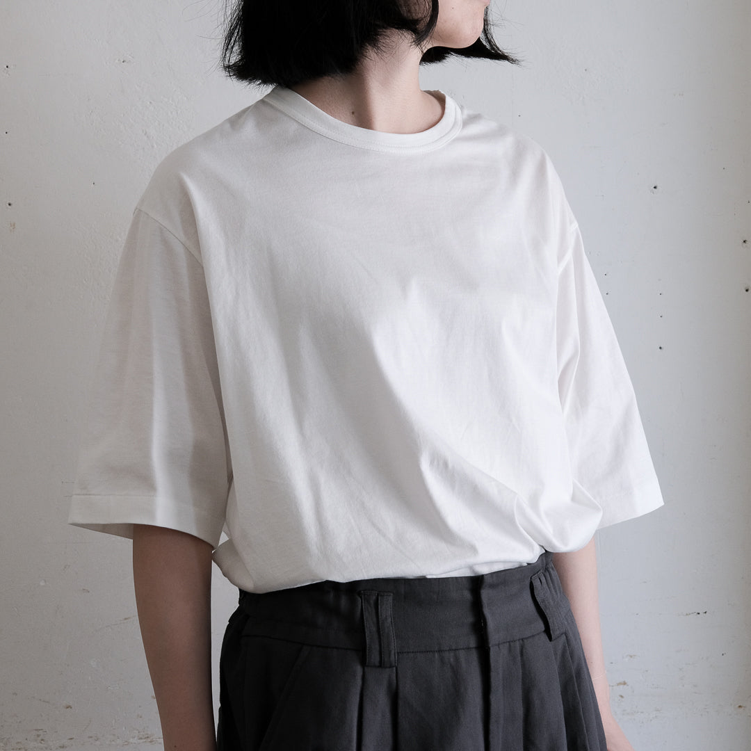 ［SALUÉ］white label スムース ハーフスリーブTシャツ