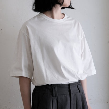 ［SALUÉ］white label スムース ハーフスリーブTシャツ