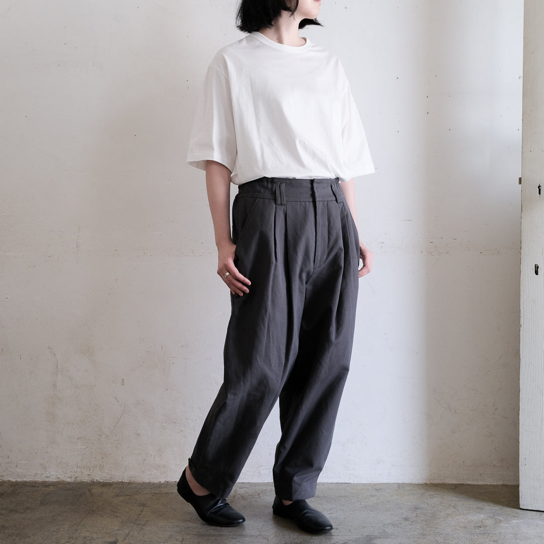 ［SALUÉ］white label スムース ハーフスリーブTシャツ