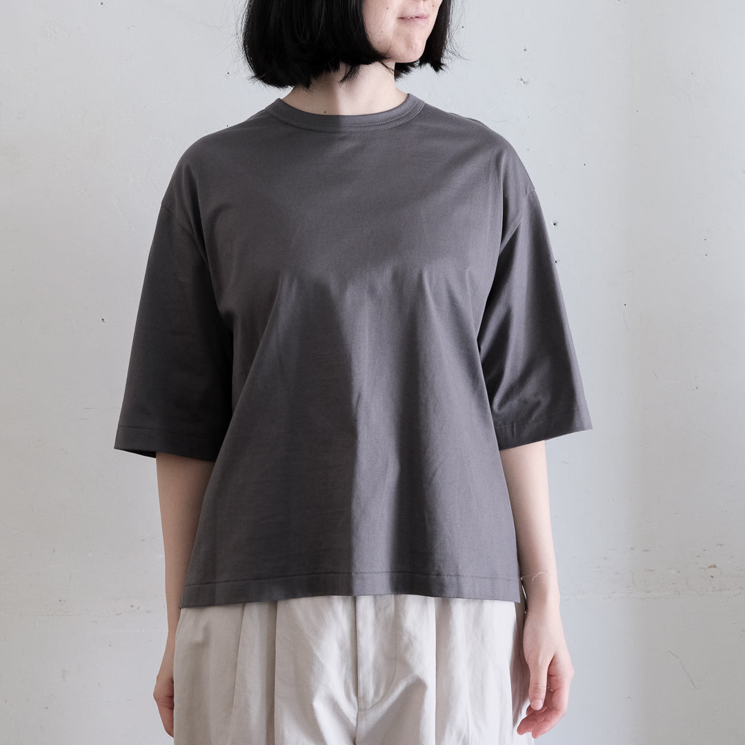 ［SALUÉ］white label スムース ハーフスリーブTシャツ