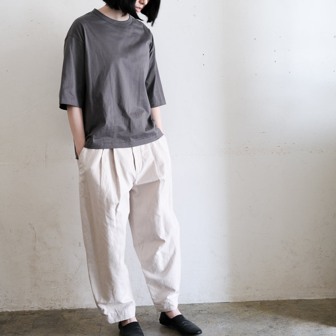 ［SALUÉ］white label スムース ハーフスリーブTシャツ