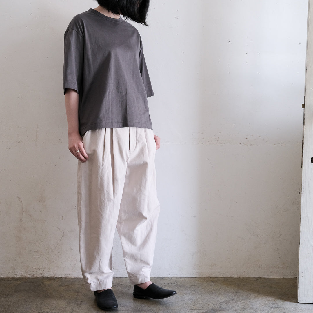 ［SALUÉ］white label スムース ハーフスリーブTシャツ