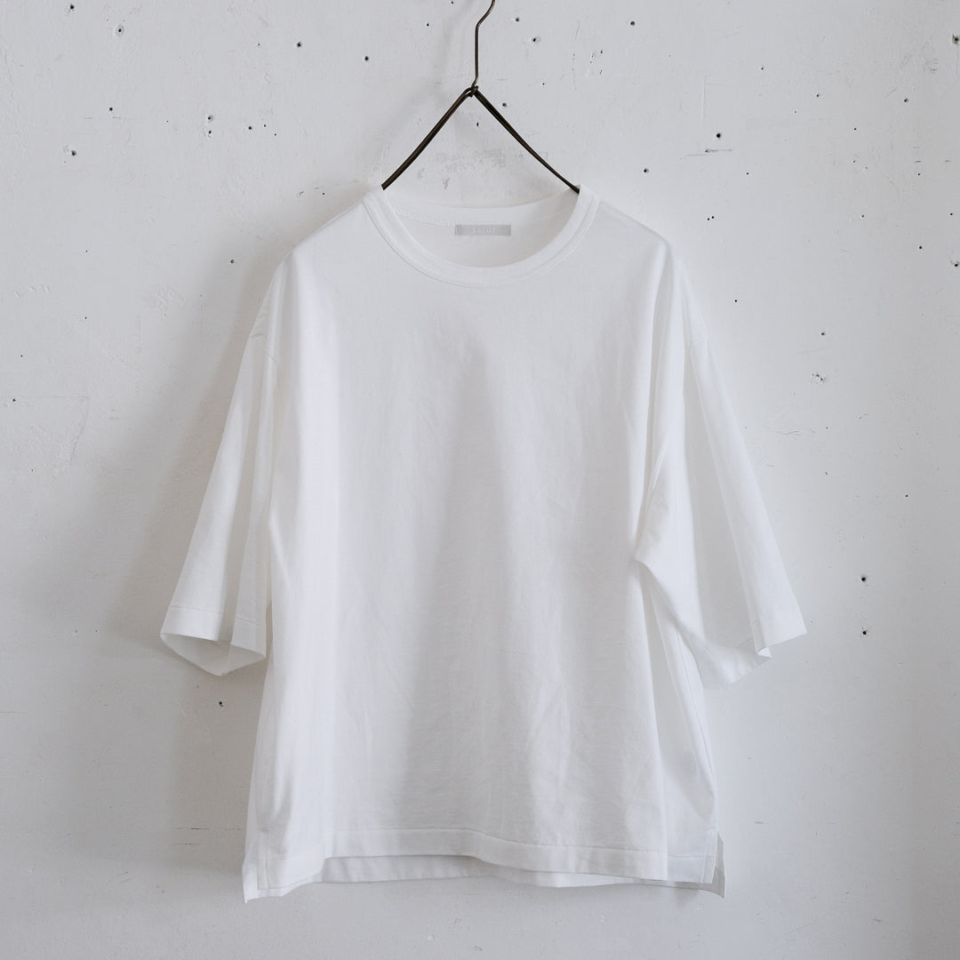 ［SALUÉ］white label スムース ハーフスリーブTシャツ