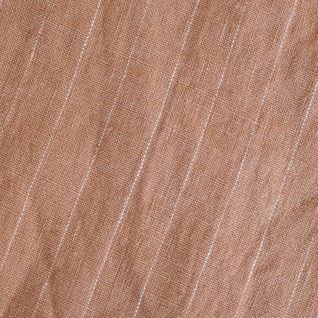 SALUÉ／バックピンタックドレス／ミッドウェイトリネン