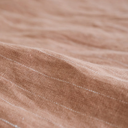 SALUÉ／バックピンタックドレス／ミッドウェイトリネン