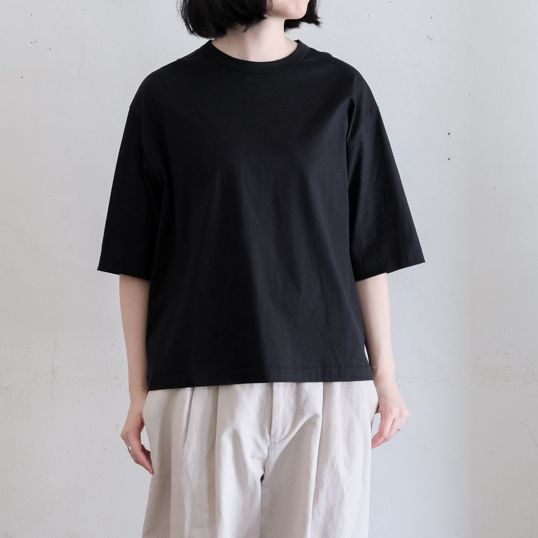 ［SALUÉ］white label スムース ハーフスリーブTシャツ