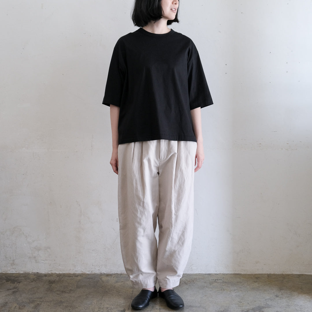 ［SALUÉ］white label スムース ハーフスリーブTシャツ