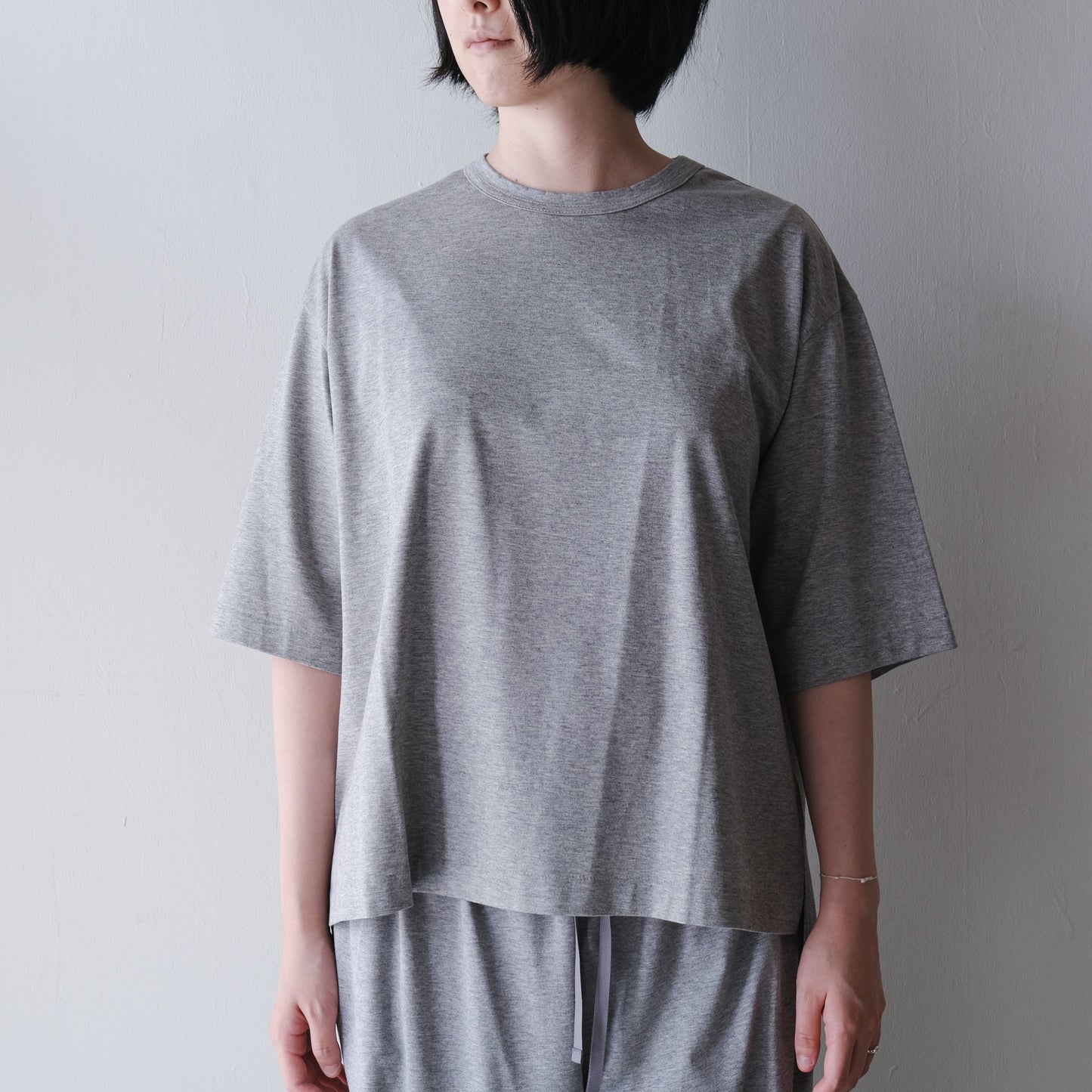 ［SALUÉ］white label スムース ハーフスリーブTシャツ