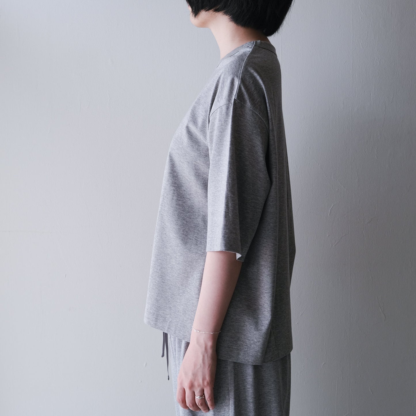 ［SALUÉ］white label スムース ハーフスリーブTシャツ