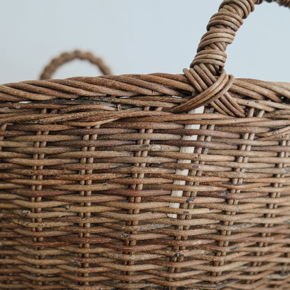 ［宮本工芸］両手つきの丸かご