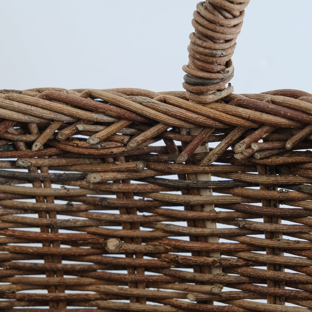 ［宮本工芸］両手つきの丸かご