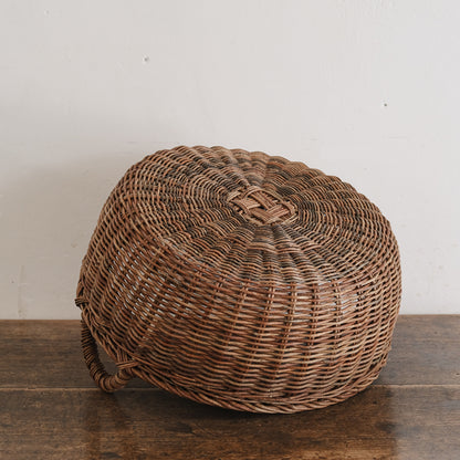 ［宮本工芸］両手つきの丸かご