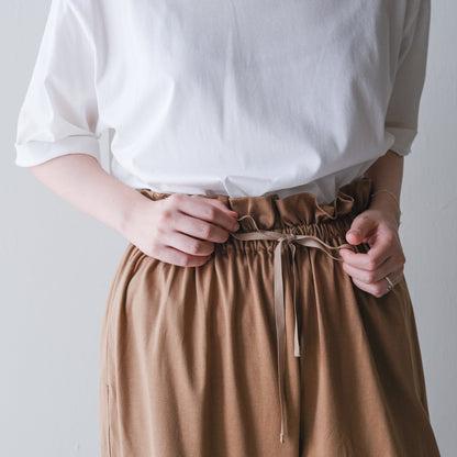 ［SALUÉ］white label スムース パンツ