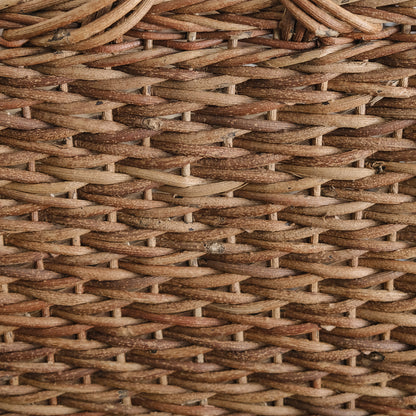 ［宮本工芸］特大バスケット小松編　なわ手（ふた無し）