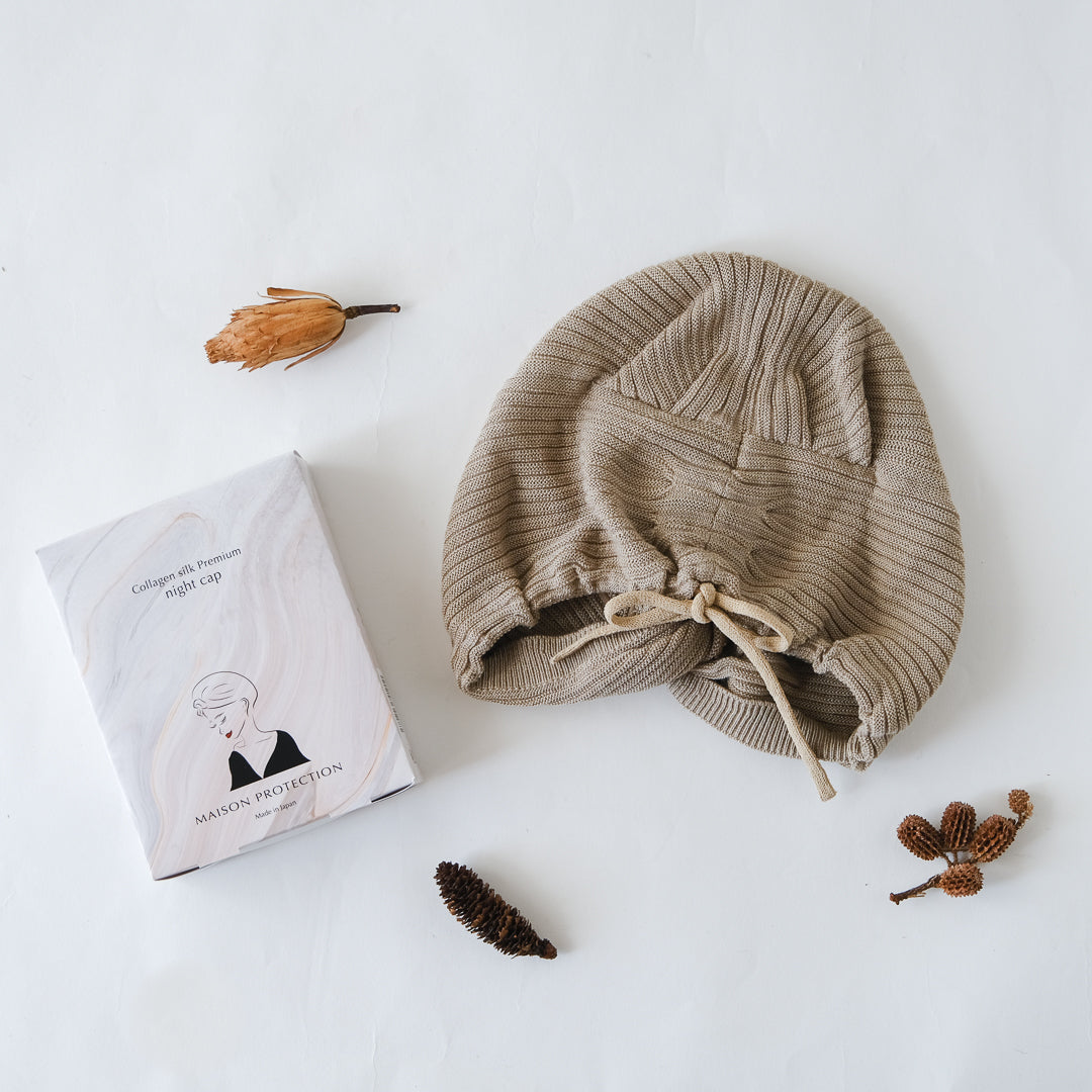 ［Maison Protection］Collagen silk Premium night cap