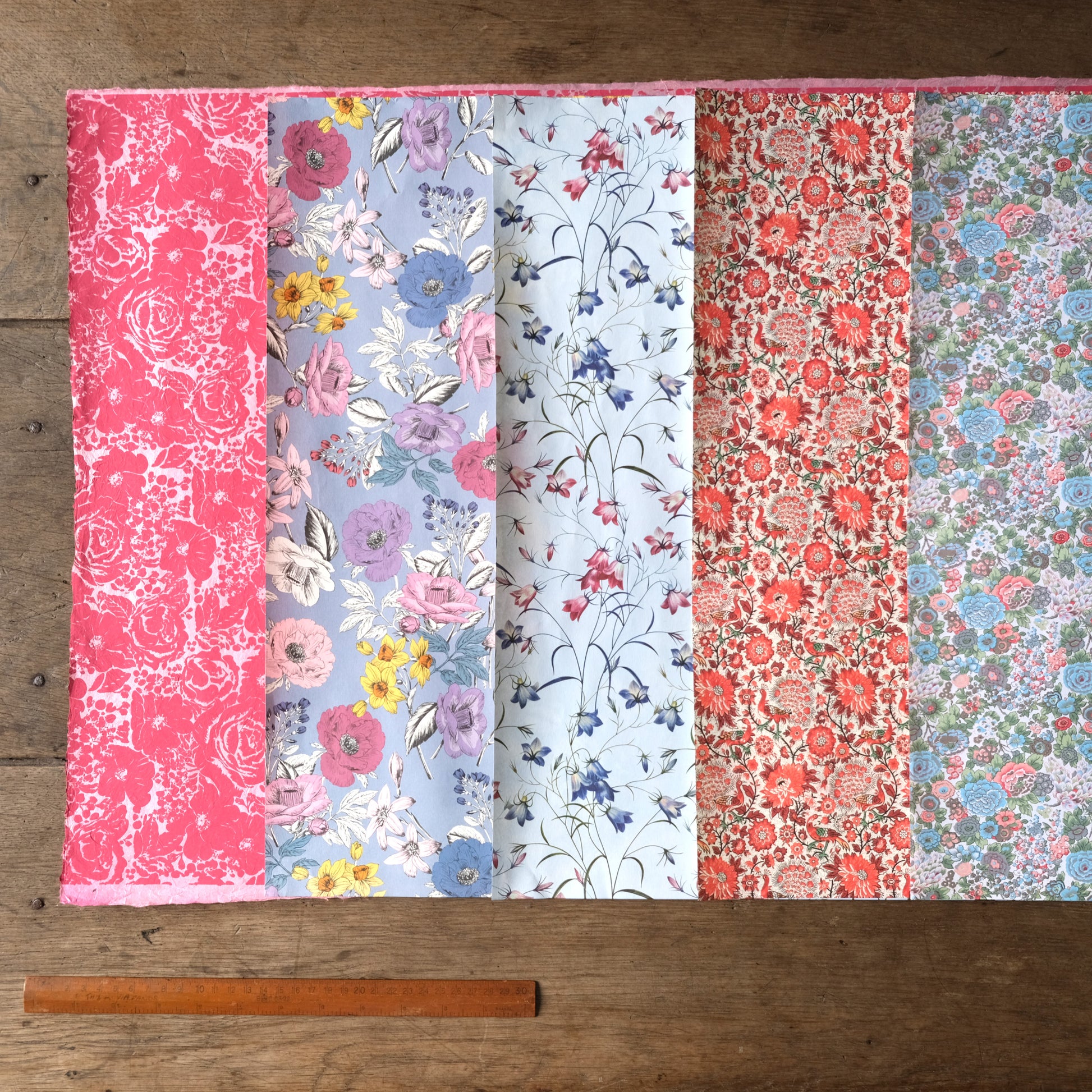 ５種類の花柄をアソート