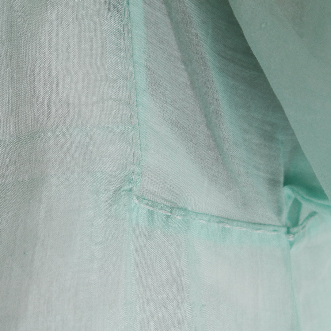 袖部分のハンドステッチ