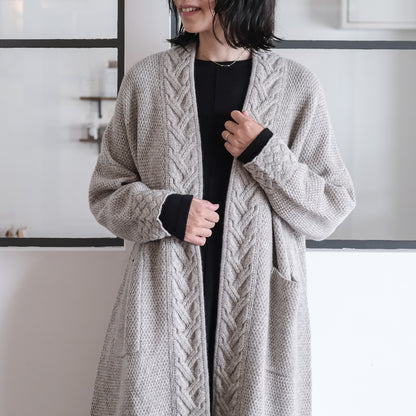 ［FREEMAN--B］アランニッティングバルキーローブコート