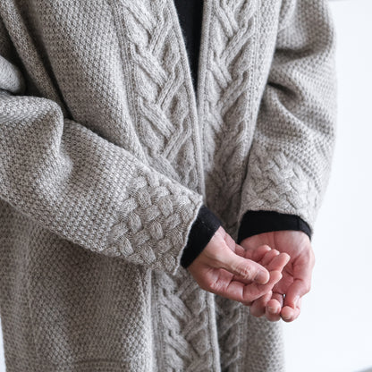 ［FREEMAN--B］アランニッティングバルキーローブコート