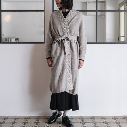 ［FREEMAN--B］アランニッティングバルキーローブコート