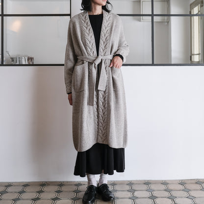 ［FREEMAN--B］アランニッティングバルキーローブコート