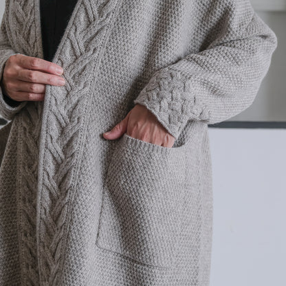 ［FREEMAN--B］アランニッティングバルキーローブコート