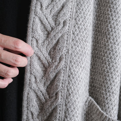 ［FREEMAN--B］アランニッティングバルキーローブコート