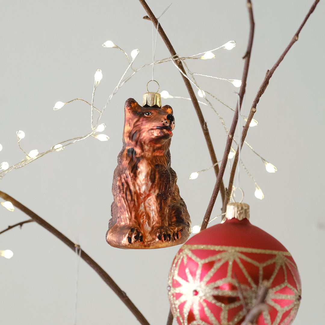 【在庫限り】VITBIS ガラスオーナメント　シェパード