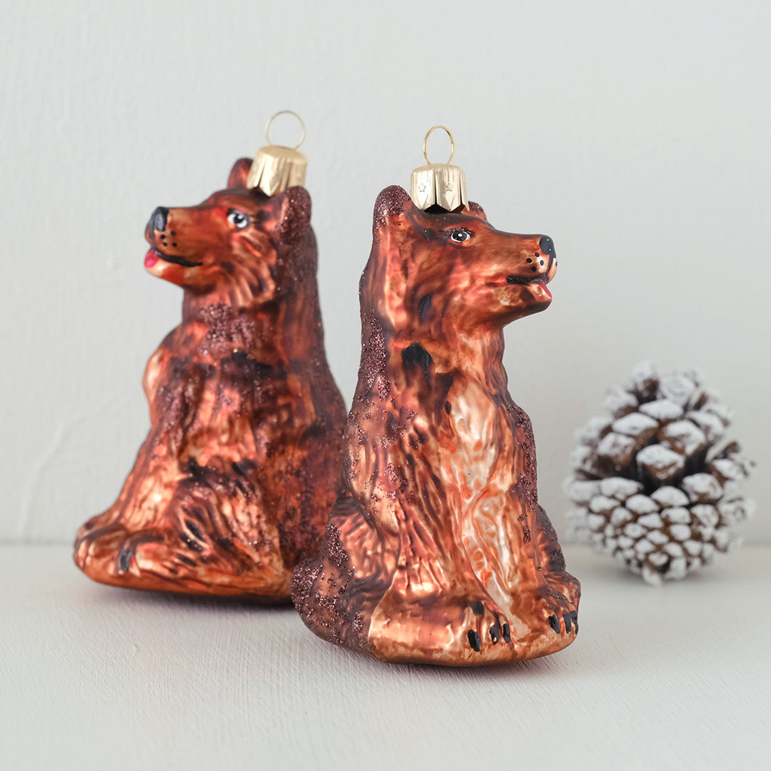 【在庫限り】VITBIS ガラスオーナメント　シェパード