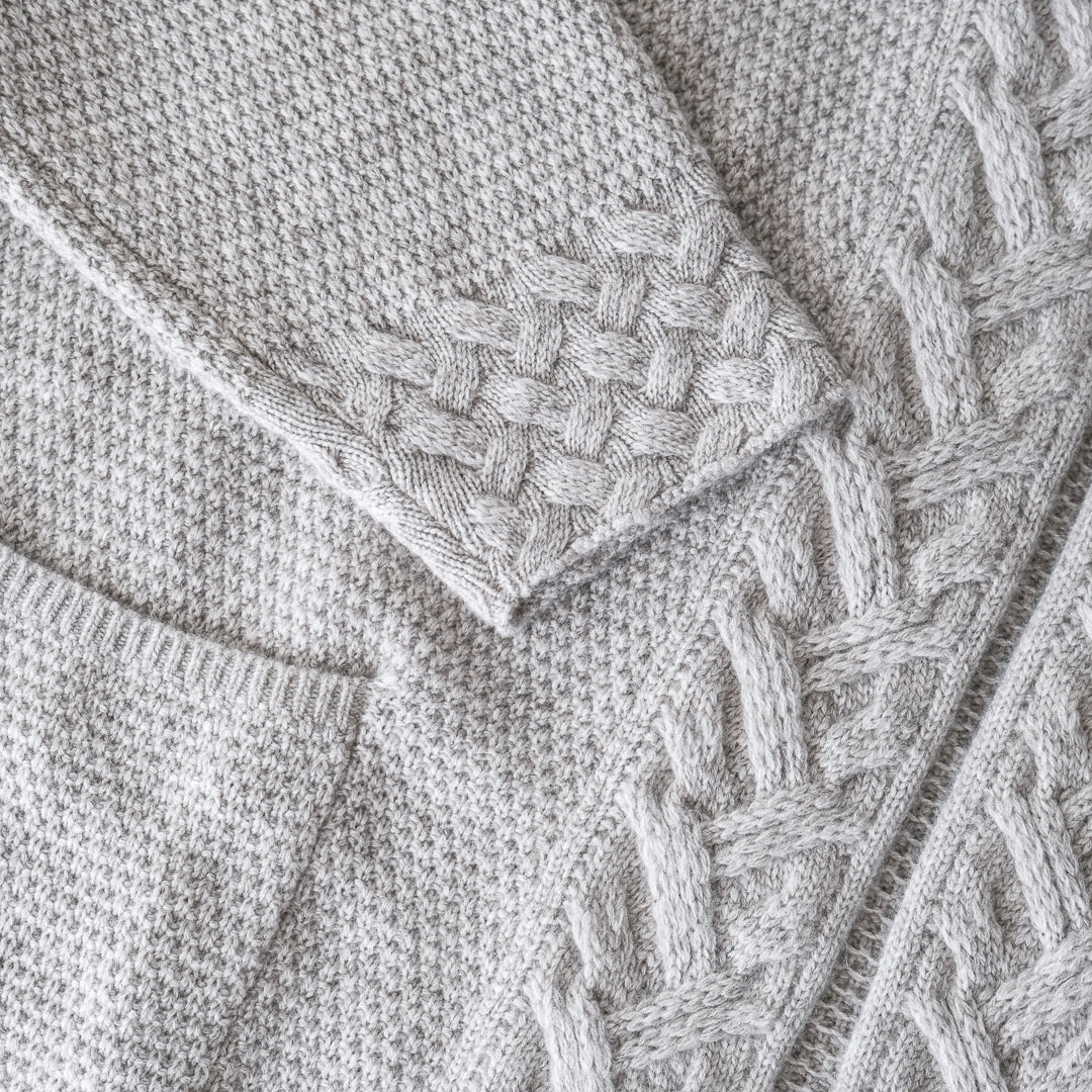 ［FREEMAN--B］アランニッティングバルキーローブコート