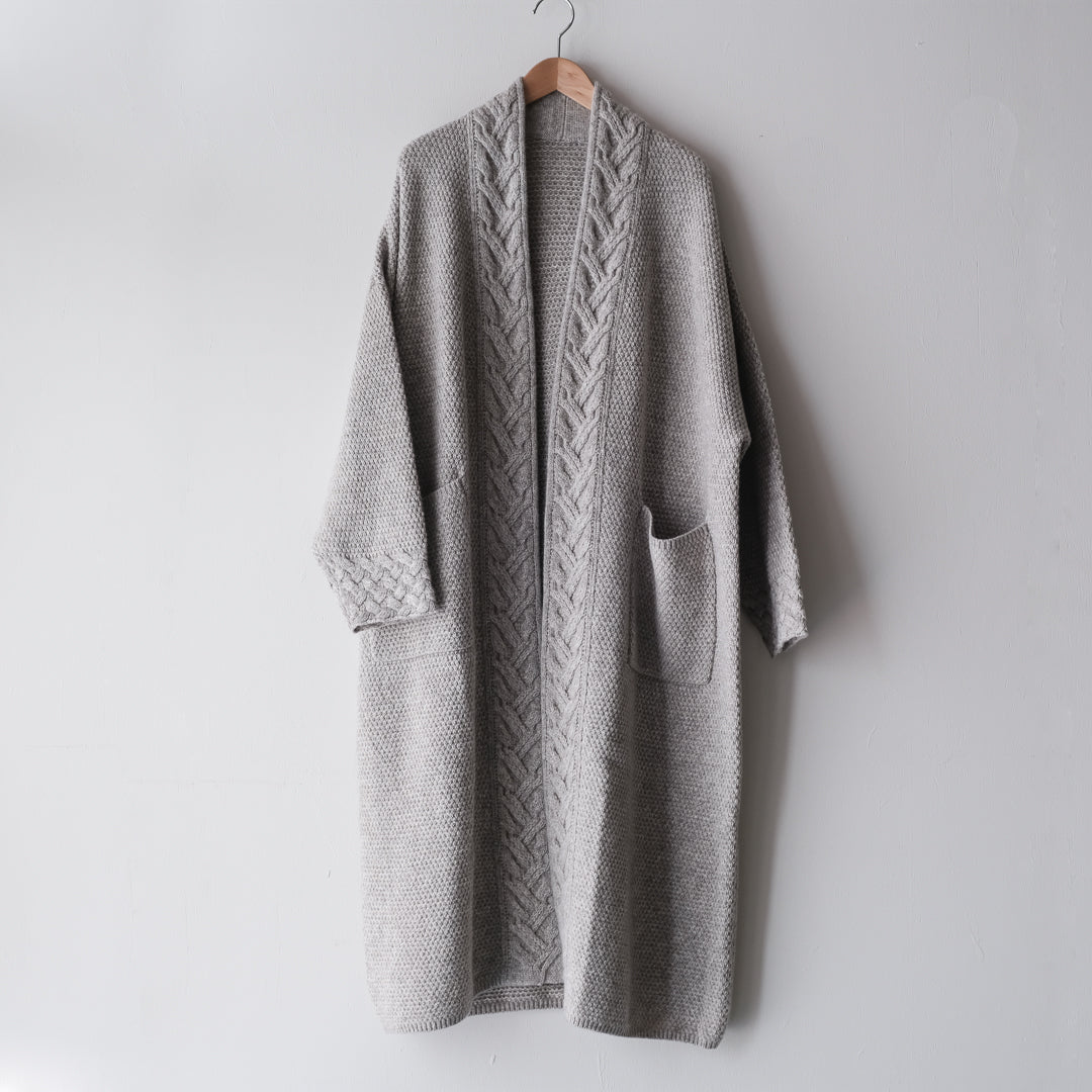 ［FREEMAN--B］アランニッティングバルキーローブコート